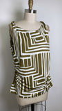 Donna Karan Green Top, L