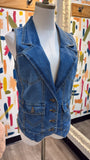 Gloria Vanderbilt Denim Vest, M