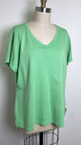 Isaac Mizrahi Live Green Top, XL