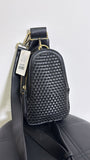 Urban Originals Black Anthropologie Woven Sling Bag, 9"x6"