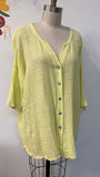Soft Surroundings Linen/Cotton Top, L Petite