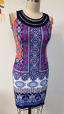 Studio One Blue Dress, XS Petite