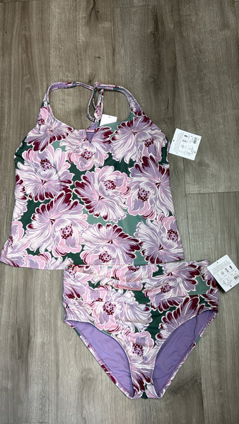 New Eco Beach 2pc Super Bloom Swimsuit, Top XL/Bottoms L