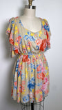 Margo & Sebastian Print Dress, M (no belt)