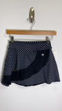 Dona Jo Black Polka Dot Skort Skirt, S