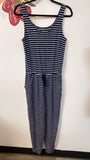 Aerie Blue Stripe 28" Inseam Jumpsuit, S