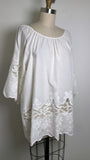 Lauren Michelle White 100% Cotton Top, 1X