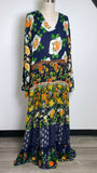 Kaktus Blue Dress, XXL
