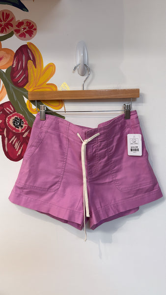Loft Purple Drawstring Shorts, 4 Petite