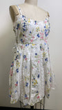 New Angie White Floral Dress, M