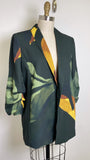 New Chico's Green Primordial Forest Jacket, L (retail $179)