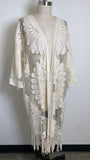 New Chico's Lace Fringe Topper, L