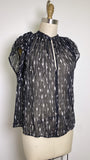 Vince Black 100% Silk Top, S