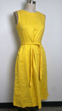 Nicole Miller Yellow 100% Linen Dress, 4