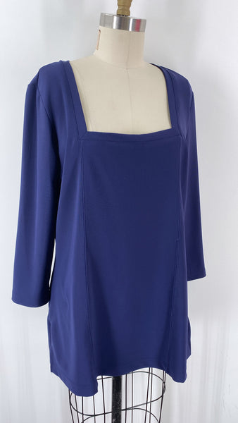 Boston Proper Blue Top, XL