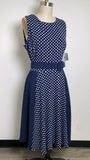 New Danny and Nicole Blue Polka Dot Dress, 16