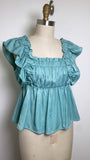 Glam Green Top, L