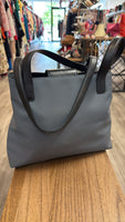 Coach Gray Nylon Shoulder Bag, 13.5"x10.5"