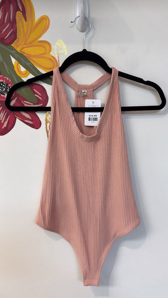 Intimately Free People Pink Bodysuit, M