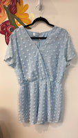 Angashion Blue Romper, XXL