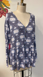 New Simply Southern Henley Top, M