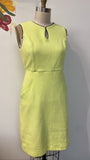 Lands End Green with Black Trim Dress, 8