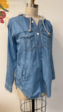 H&M Lightweight Denim Hooded Jacket, 8