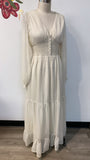 Patrons of Peace Cream Dress, M