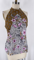 White House Black Market Print Top, L