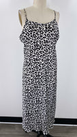 A New Day Black Animal Print Dress, L