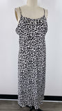 A New Day Black Animal Print Dress, L