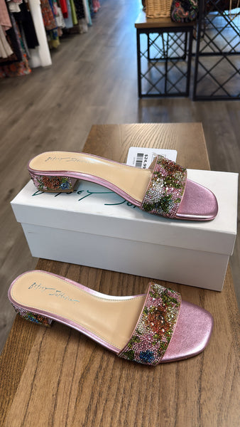New Betsey Johnson Sunny Floral Sandals, 10