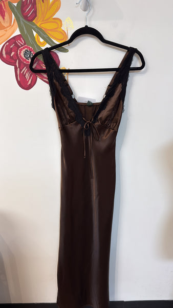New Wild Fable Brown Slip Dress, XXS