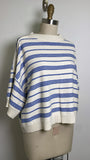 She + Sky White/Blue Sweater, L