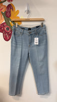 New Talbots Straight Leg Crop Jeans, 4 Petite