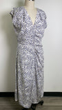 White House Black Market White/Blue Dress, 12