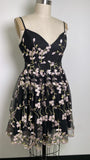 New B.right Black Flower Garden Dress, M