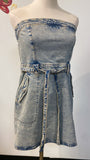 American Eagle Strapless Denim Dress, 6