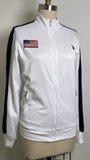 U.S. Polo Assn. White American Flag Jacket, S