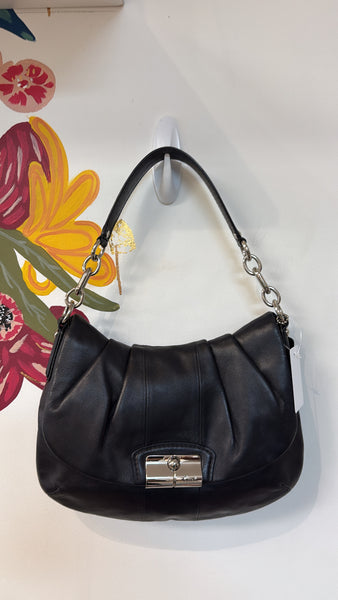 Coach Black Shoulder Bag, 13"x9.5"