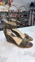 Seychelles Camo Wedge Sandals, 7