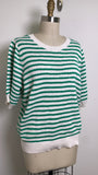 Draper James Green Stripe Sweater, XXL