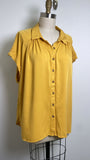 Rose + Olive Yellow Top, 2X