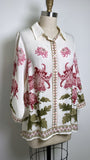 Rose + Olive Cream/Pink Top, 1X