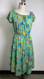 Indigo Rose Green Dress, L