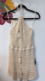 New Lulus Crochet Halter Romper, XL