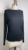 Banana Republic Black Rib Knit Top, L