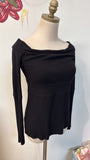 Bailey 44 Black Off Shoulder Sweater, L