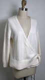 New Old Navy Cream So Soft Wrap Sweater, L