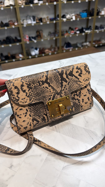 Sam Edelman Snake Print Crossbody Bag, 8"X5"